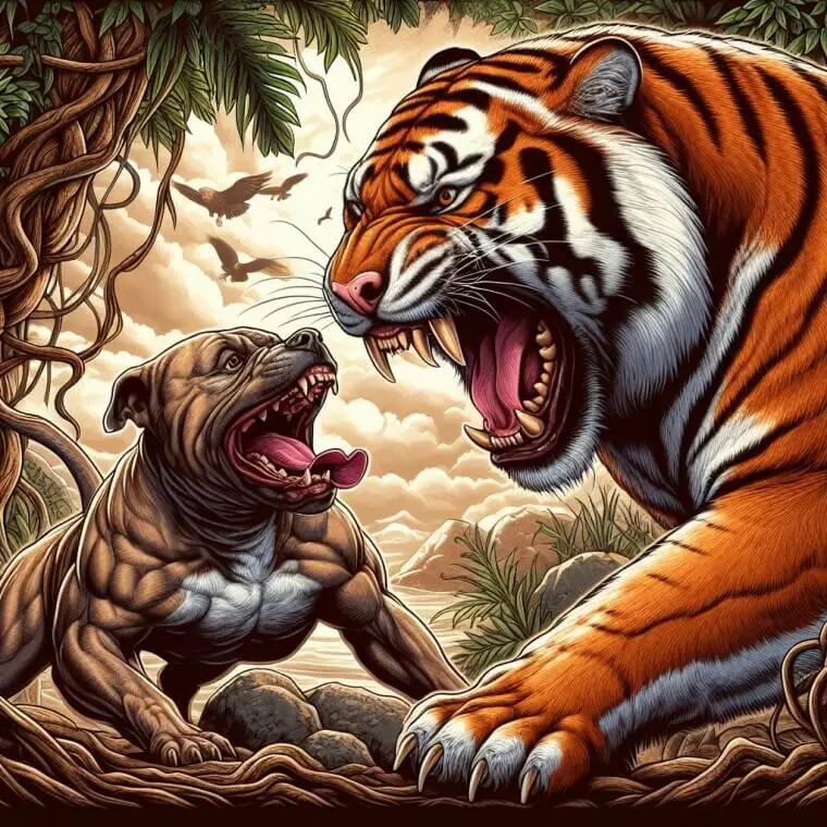 Can a Pitbull Kill a Tiger? (Tiger Vs Pitbull)