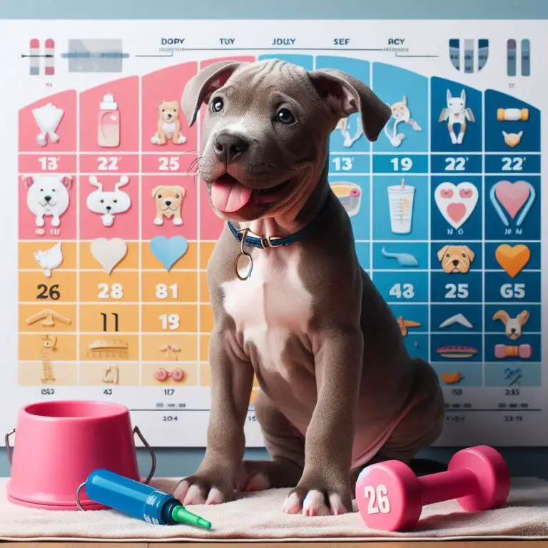 Pitbull Puppy Training Schedule by Age